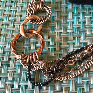 Multicolor chain necklace